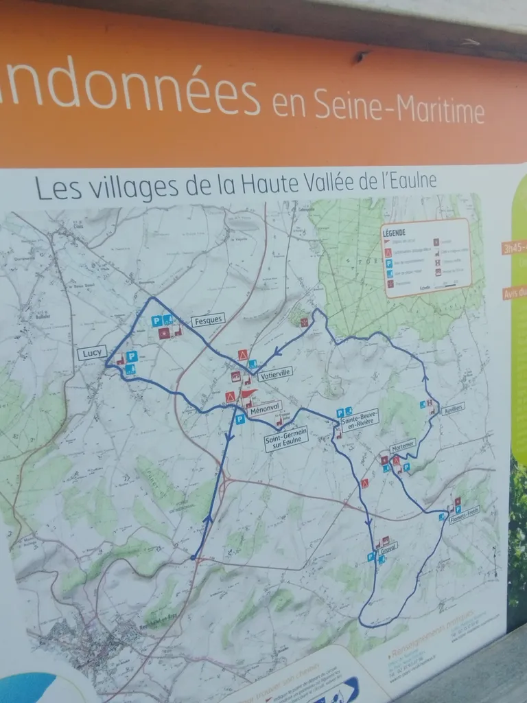 Randonnées en Seine-Maritime : Les villages de la Haute Vallée de l'Eaulne à Ménonval