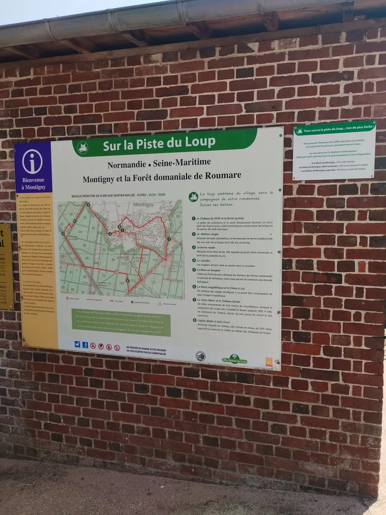 Randonnées en Seine-Maritime : N° 18 Sur la piste du Loup à Montigny