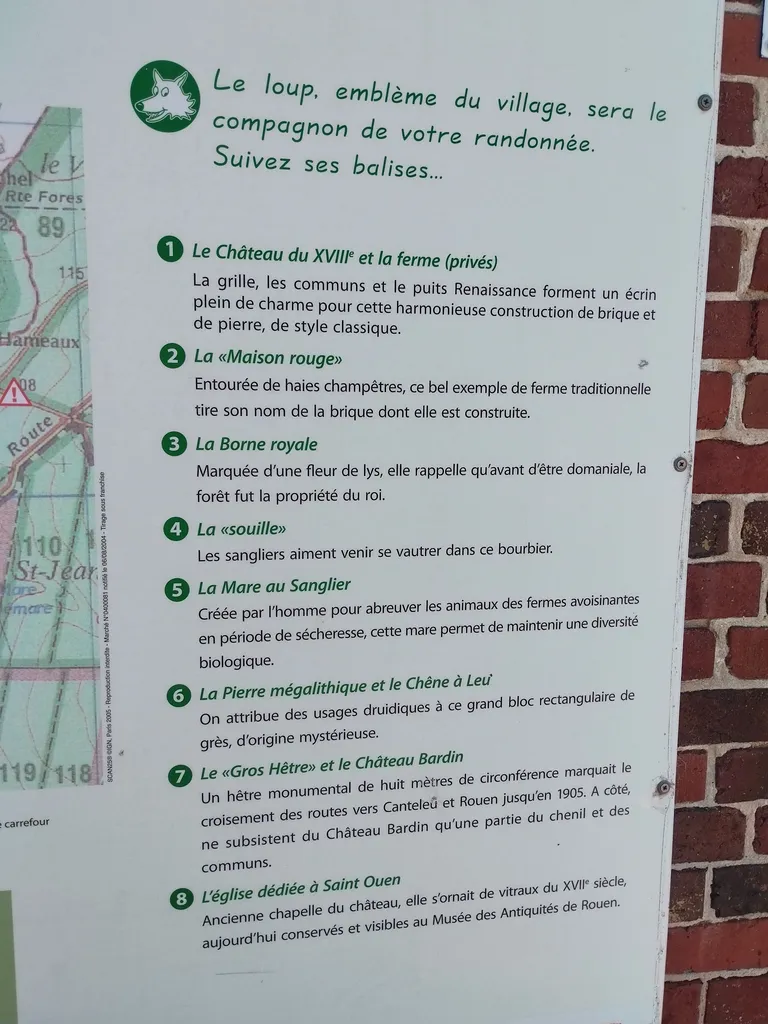 Randonnées en Seine-Maritime : N° 18 Sur la piste du Loup à Montigny