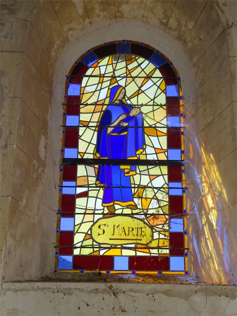 Vitrail Baie A Ste Marie de l'Église Saint-Martin d'Ernemont-la-Villette
