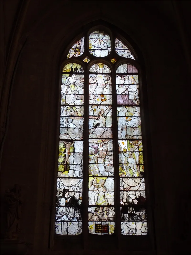 Vitrail Baie 4 : La Passion dans l'Église Notre-Dame de Buchy
