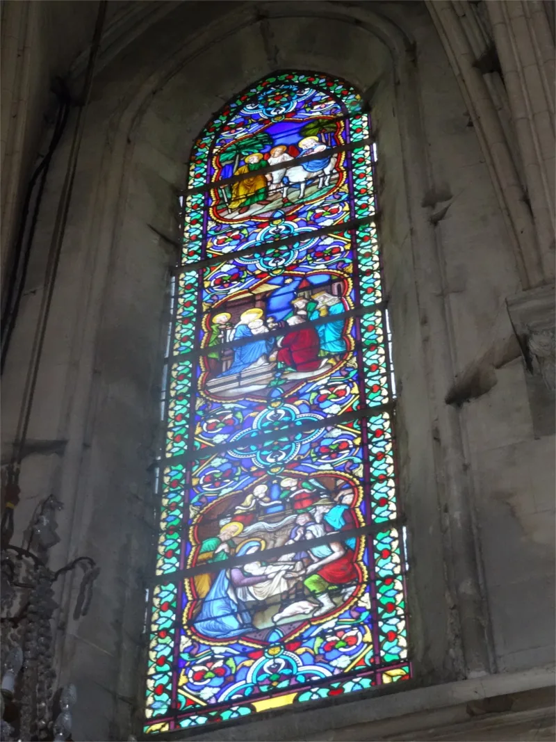 Vitrail Baie B de l'Église Saint-Éloi de Forges-les-Eaux