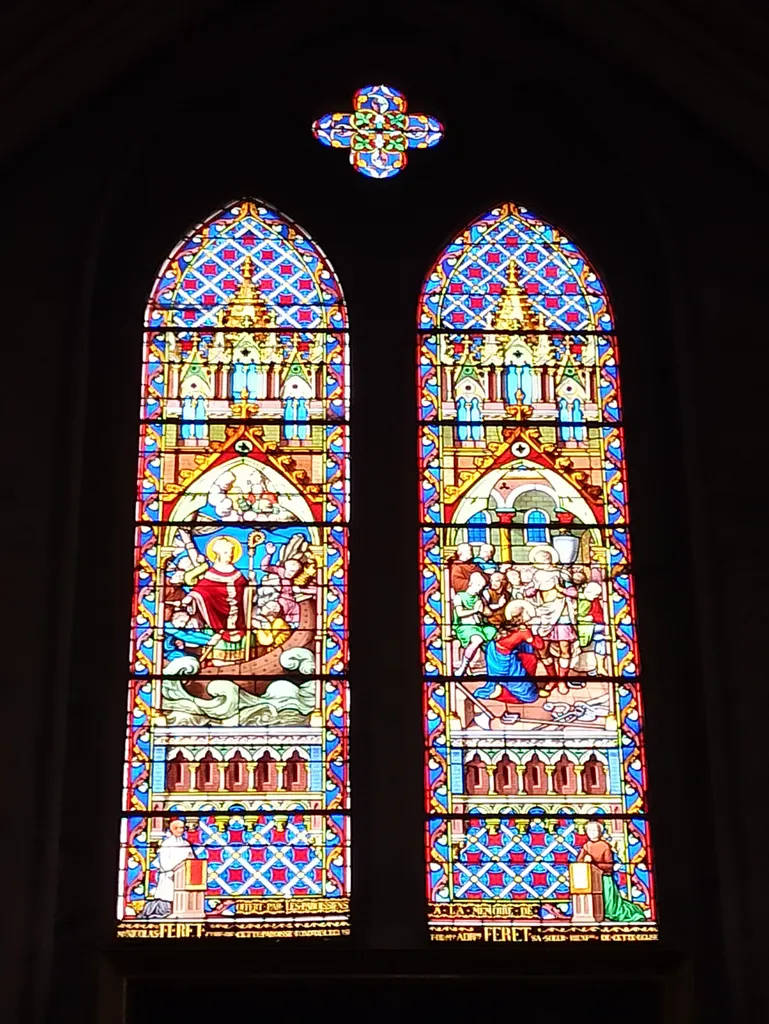 Vitrail Baie D de l'Église Saint-Éloi de Forges-les-Eaux