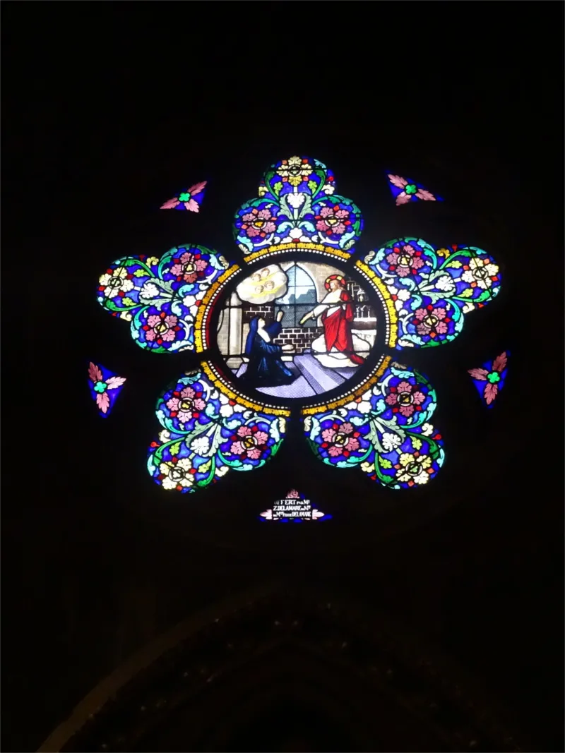 Vitrail Baie F dans l'Église Saint-Martin de Grand-Couronne