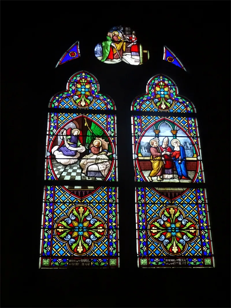 Vitrail Baie M dans l'Église Saint-Martin de Grand-Couronne