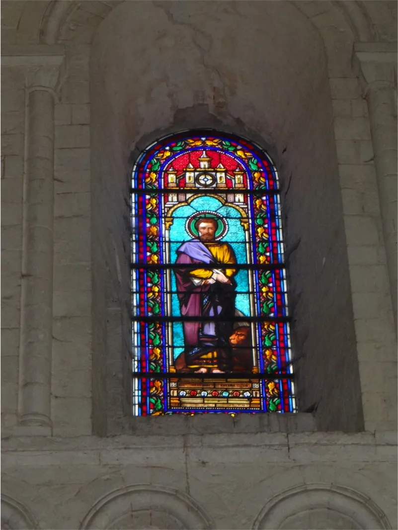 Vitrail Baie C dans l'Abbaye Saint-Georges de Saint-Martin-de-Boscherville