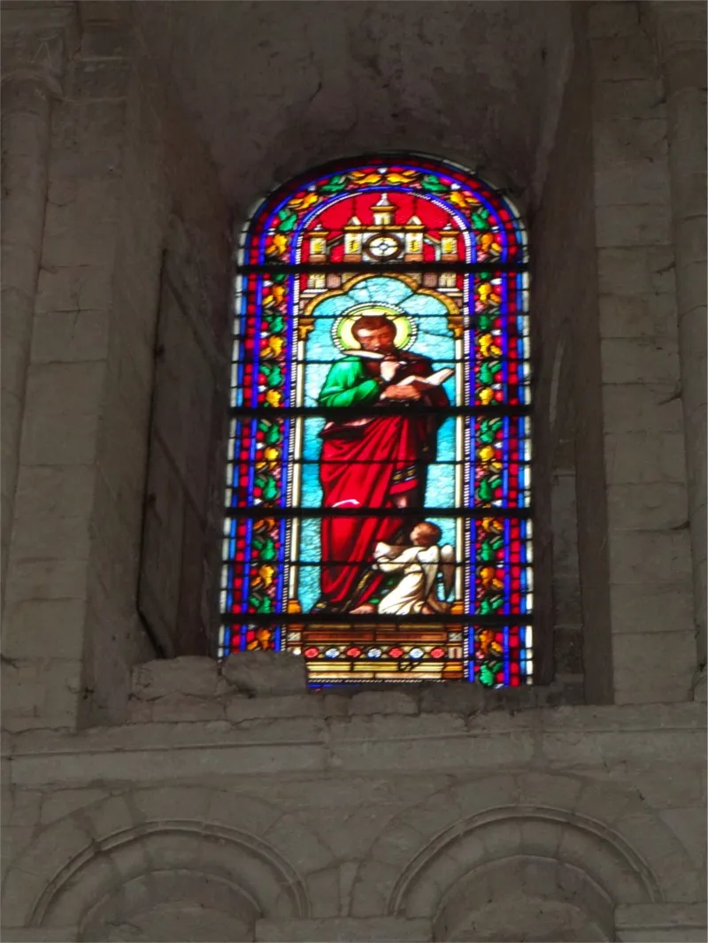 Vitrail Baie D dans l'Abbaye Saint-Georges de Saint-Martin-de-Boscherville