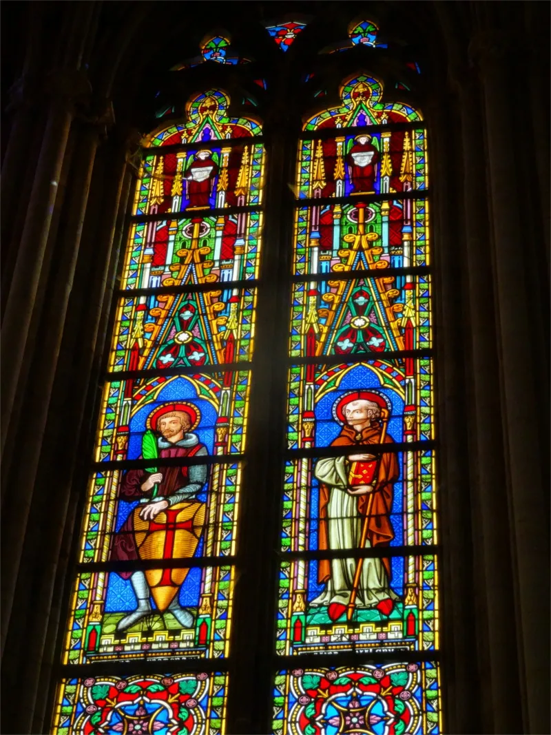 Vitrail Baie 2 de l'Abbatiale de la Trinité à Fécamp