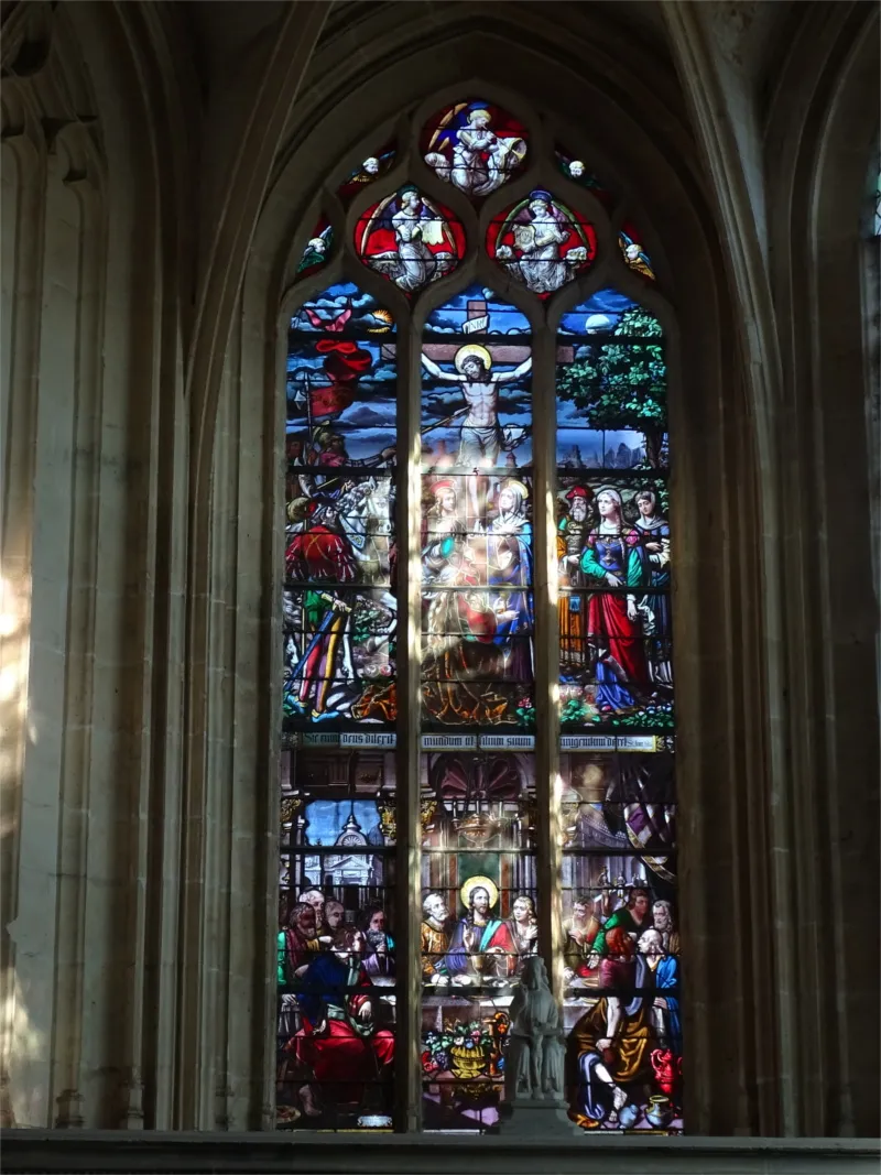 Vitrail Baie A dans l'église Notre-Dame-de-l'Assomption d'Arques-la-Bataille