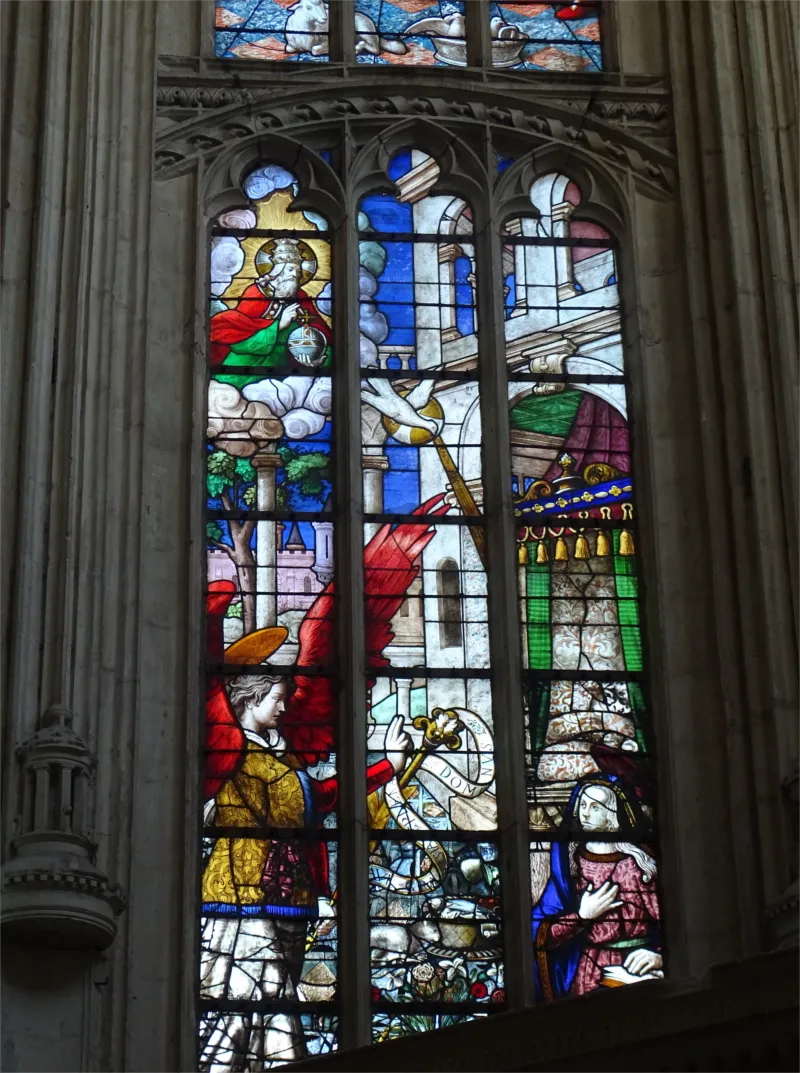 Vitrail Baie G dans l'église Notre-Dame-de-l'Assomption d'Arques-la-Bataille