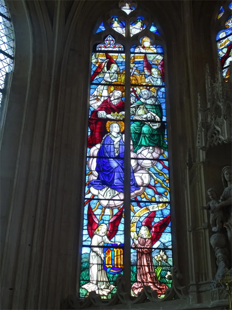 Vitrail Baie H dans l'église Notre-Dame-de-l'Assomption d'Arques-la-Bataille