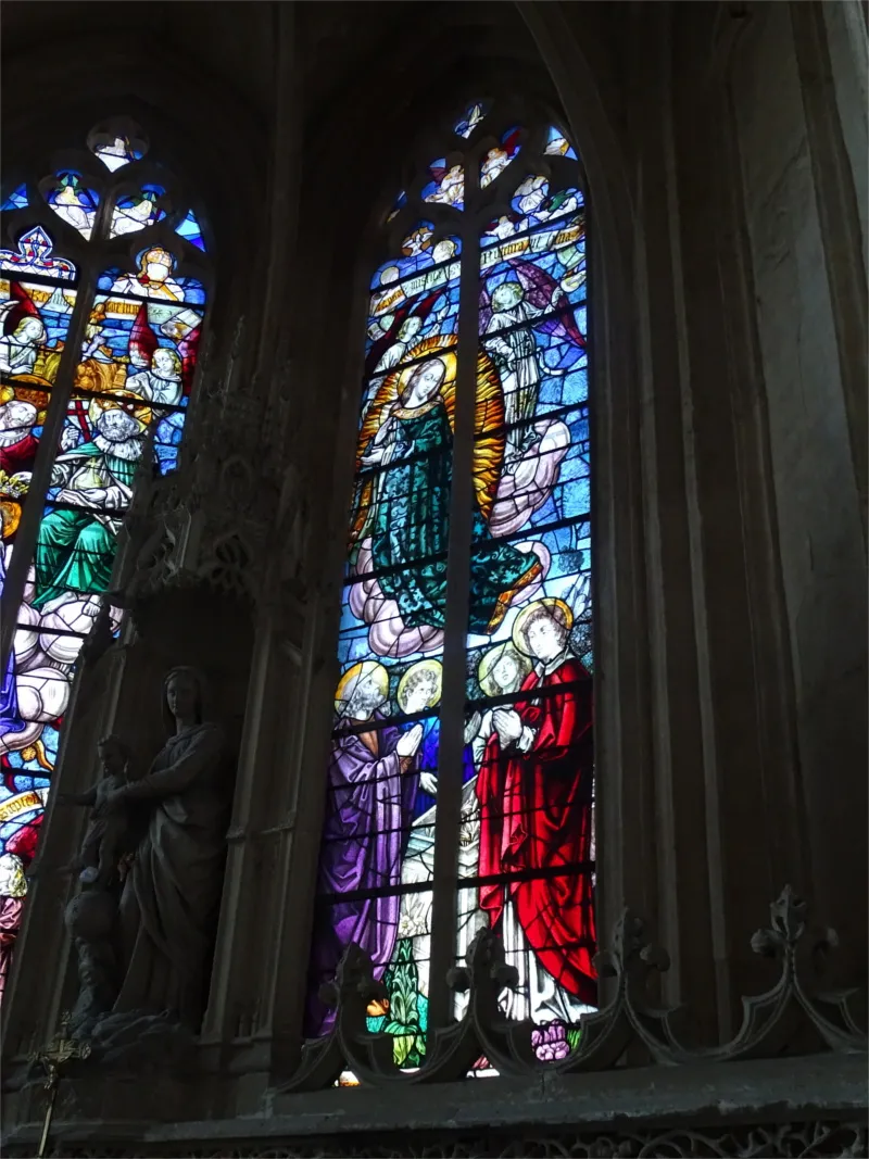Vitrail Baie I dans l'église Notre-Dame-de-l'Assomption d'Arques-la-Bataille