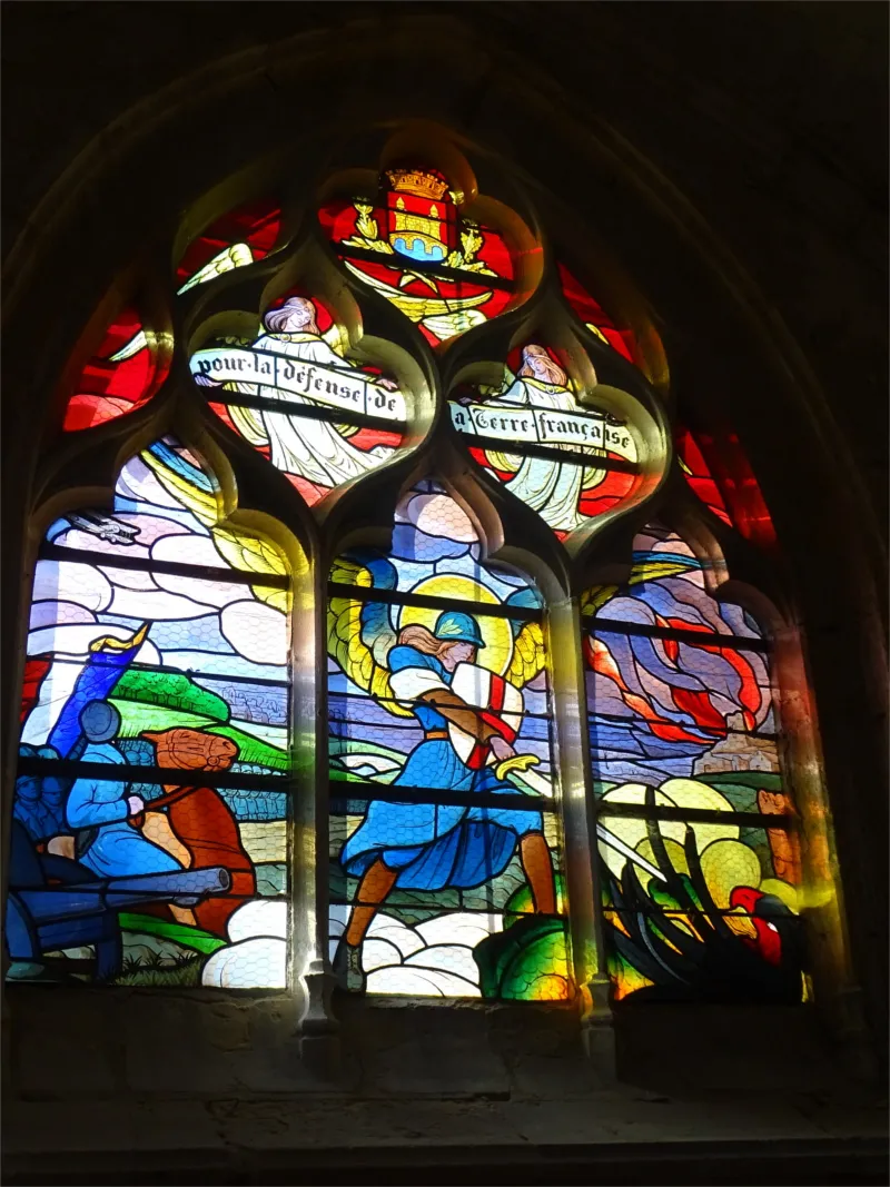 Vitrail Baie N dans l'église Notre-Dame-de-l'Assomption d'Arques-la-Bataille