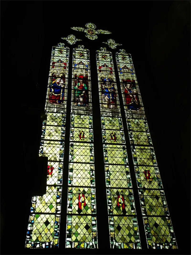 Vitrail Baie D dans la Cathédrale Notre-Dame de Rouen