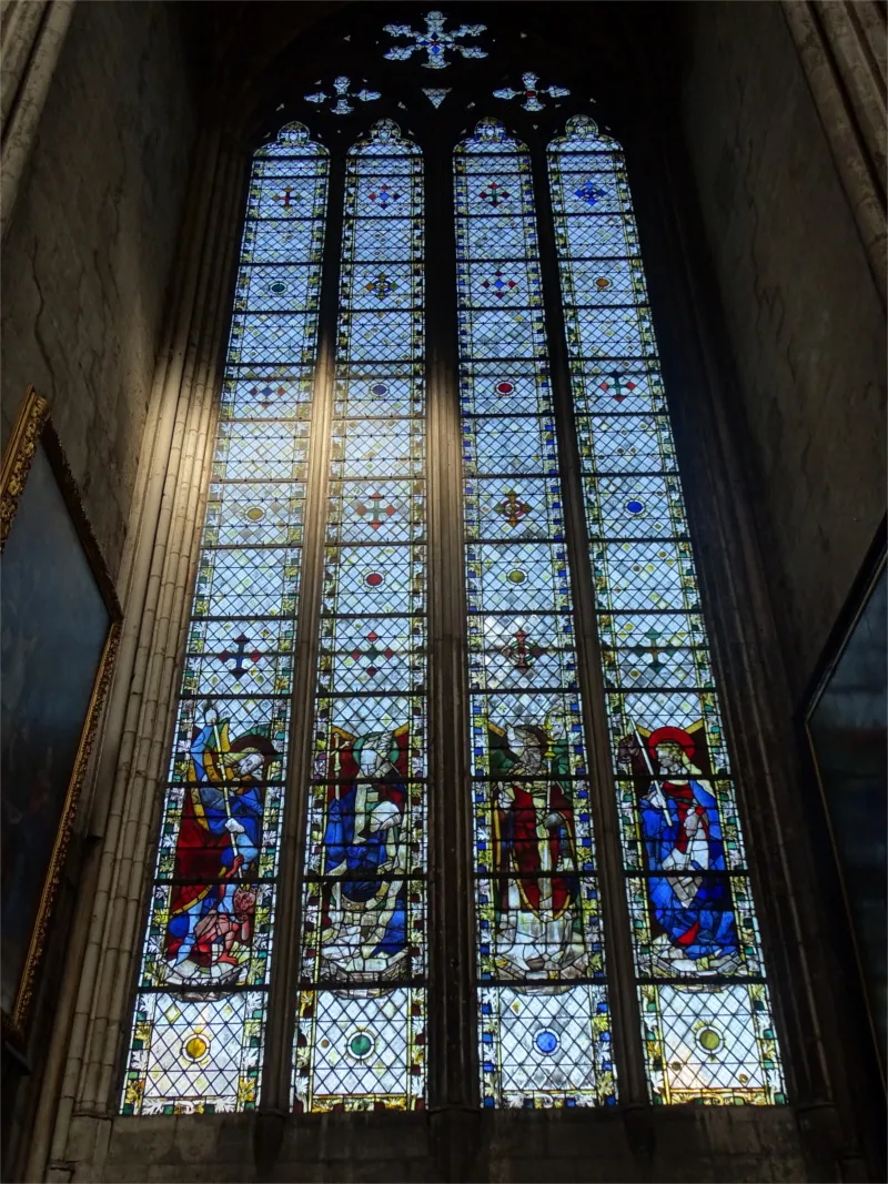 Vitrail Baie J dans la Cathédrale Notre-Dame de Rouen