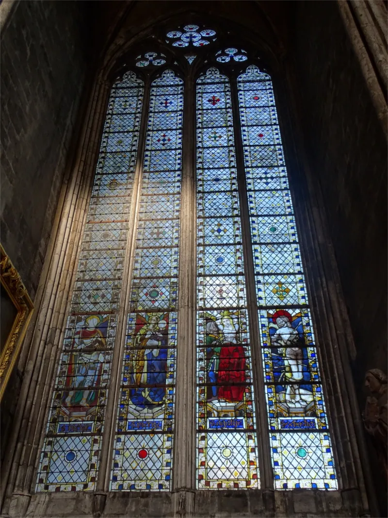 Vitrail Baie K dans la Cathédrale Notre-Dame de Rouen