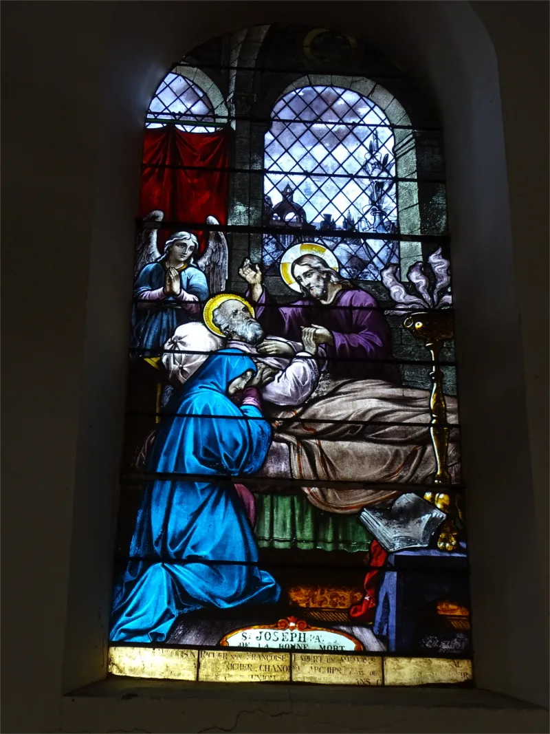 Vitrail Baie C dans l'église Notre-Dame d'Angerville-l'Orcher