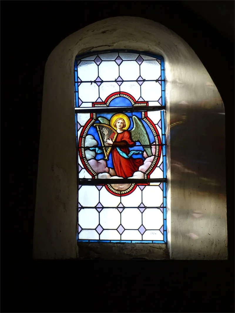 Vitrail Baie F dans l'église Notre-Dame d'Angerville-l'Orcher