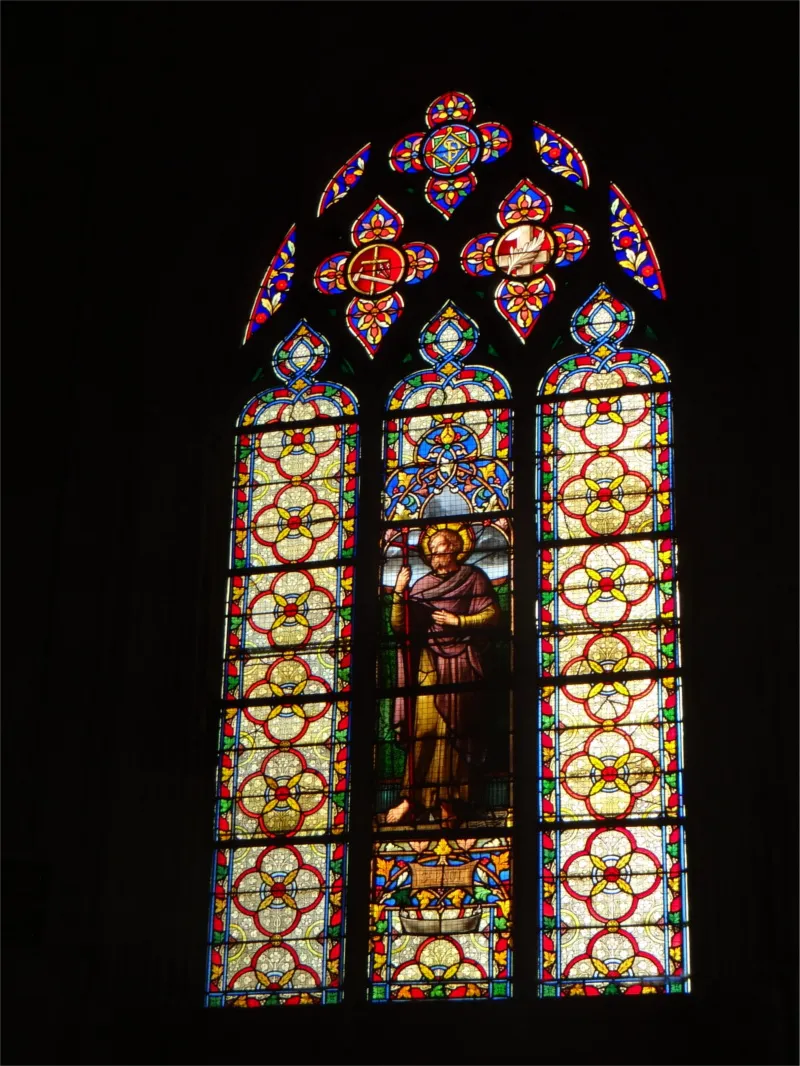 Vitrail Baie A : Saint-Paul dans l'Église Saint-Vivien de Rouen