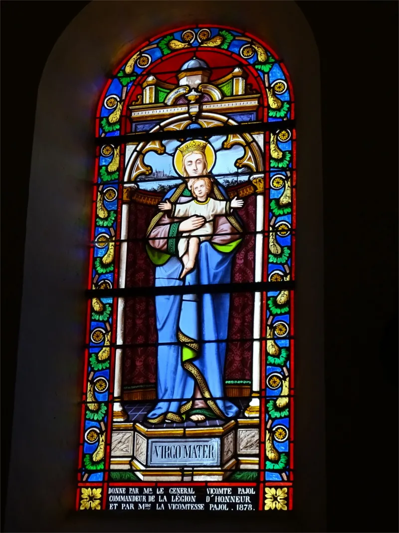 Vitrail Baie H dans l'Église Saint-Martin de Brémontier-Merval