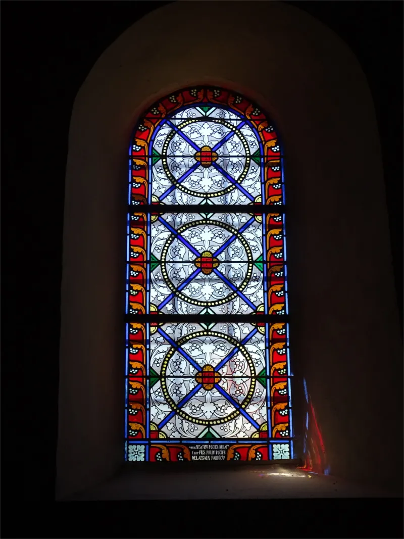 Vitrail Baie I dans l'Église Saint-Martin de Brémontier-Merval