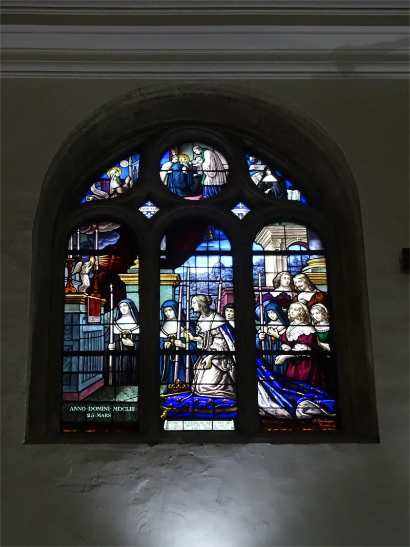 Vitrail Baie A dans le Monastère des Bénédictines de Rouen