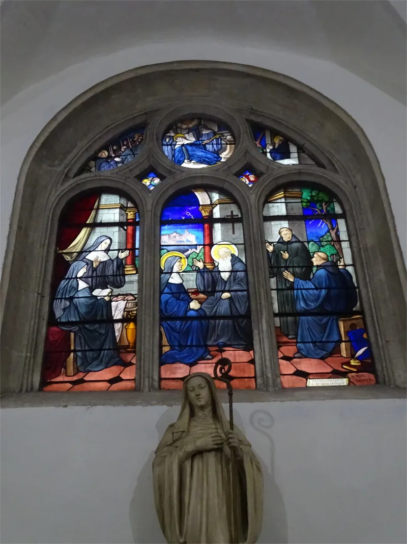 Vitrail Baie C dans le Monastère des Bénédictines de Rouen