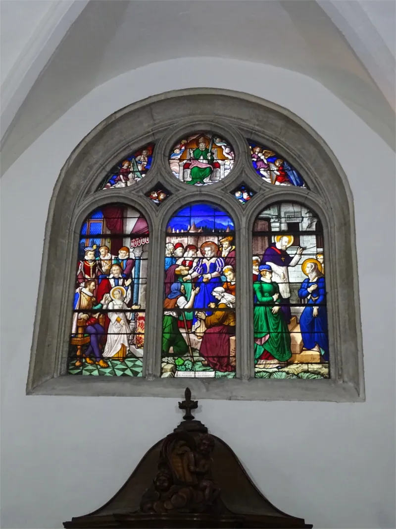 Vitrail Baie F dans le Monastère des Bénédictines de Rouen