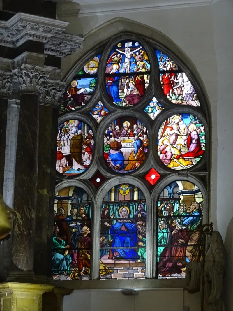 Vitrail Baie H dans le Monastère des Bénédictines de Rouen