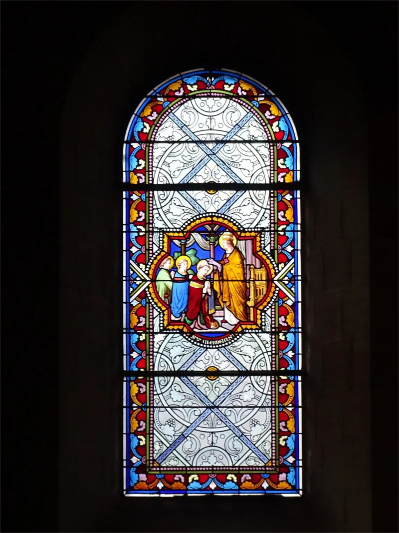 Vitrail Baie L dans l'Abbatiale Saint-Sauveur de Montivilliers