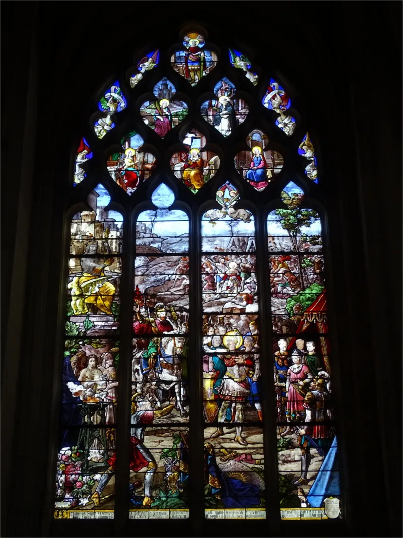 Vitrail Baie E dans l'Abbatiale Saint-Sauveur de Montivilliers