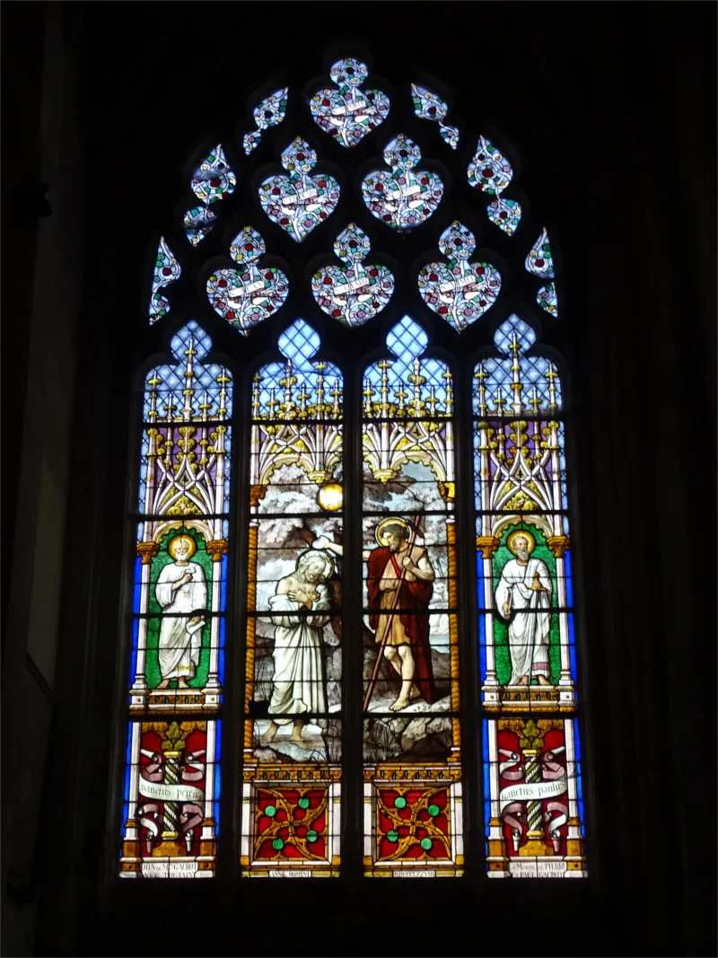 Vitrail Baie F dans l'Abbatiale Saint-Sauveur de Montivilliers