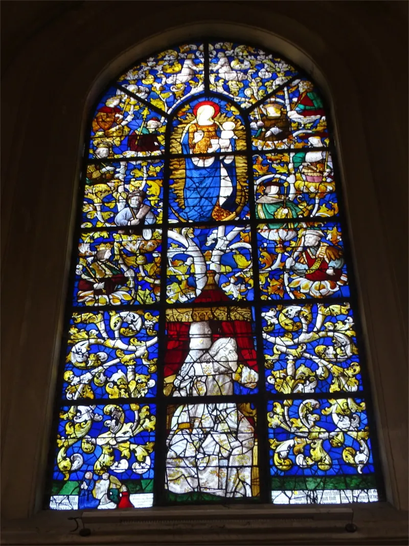 Vitrail Baie 25 : Arbre de Jessé dans l'Église Saint-Jean d'Elbeuf-sur-Seine