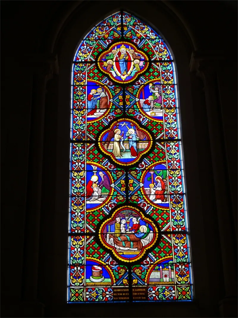 Vitrail Baie 15 dans l'Église de l'Immaculee-Conception d'Elbeuf-sur-Seine