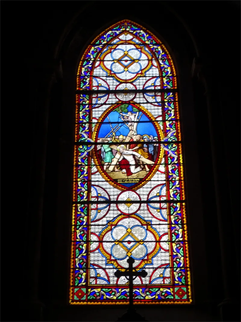 Vitrail Baie 23 dans l'Église de l'Immaculee-Conception d'Elbeuf-sur-Seine