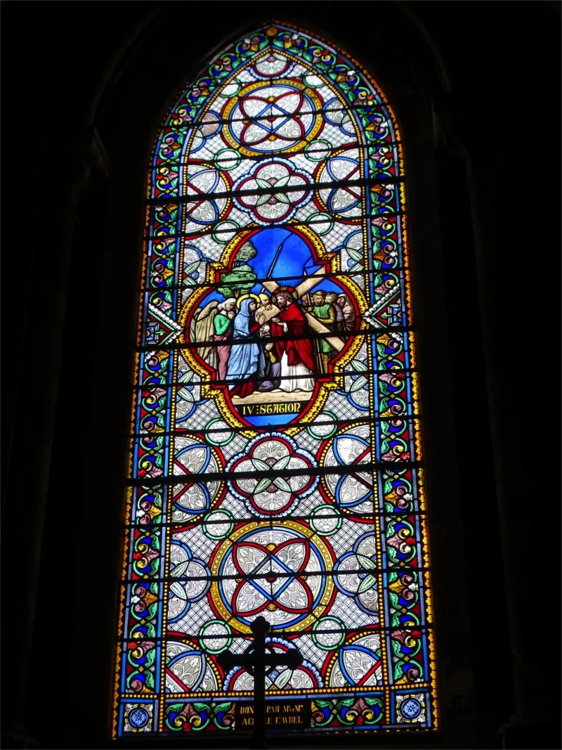 Vitrail Baie 25 dans l'Église de l'Immaculee-Conception d'Elbeuf-sur-Seine