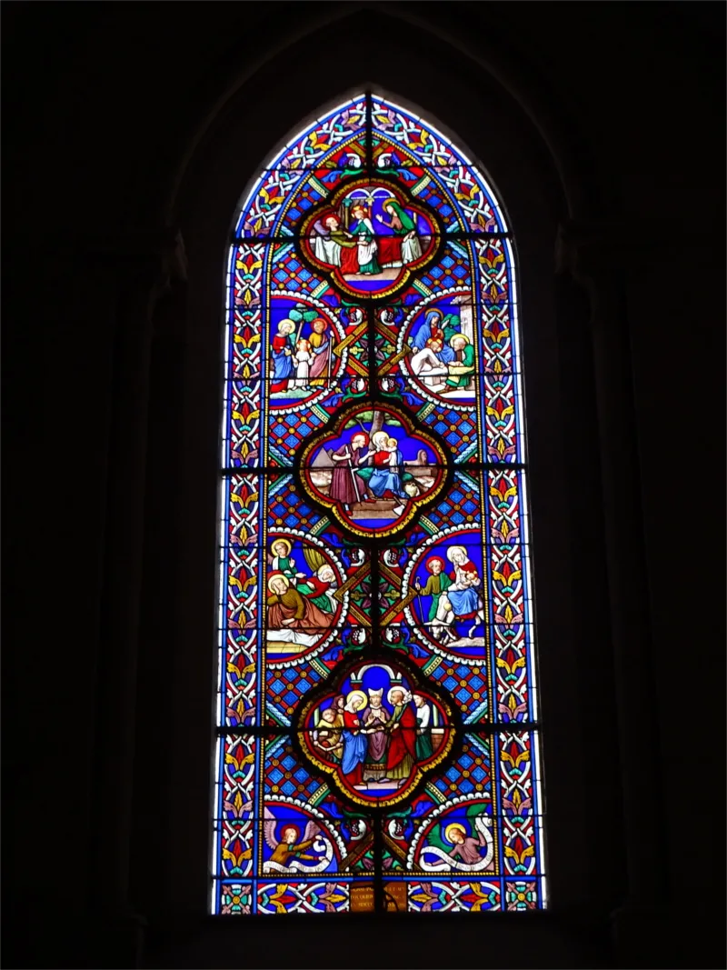 Vitrail Baie 16 dans l'Église de l'Immaculee-Conception d'Elbeuf-sur-Seine