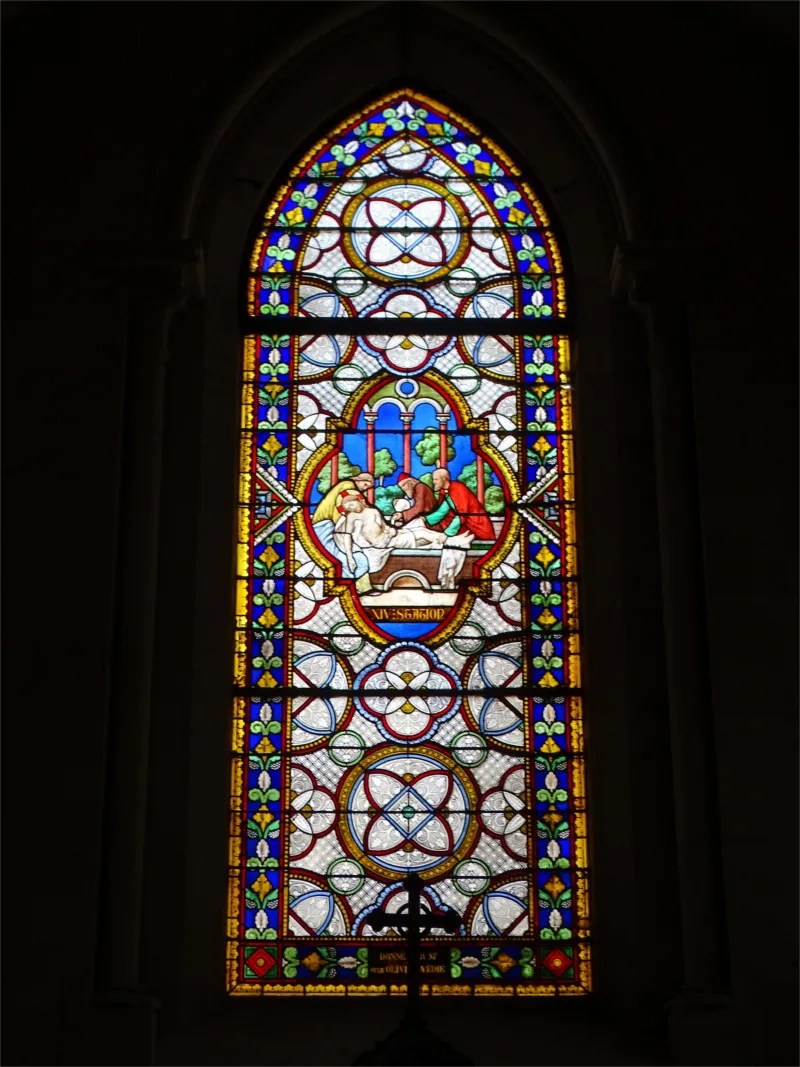 Vitrail Baie 18 dans l'Église de l'Immaculee-Conception d'Elbeuf-sur-Seine