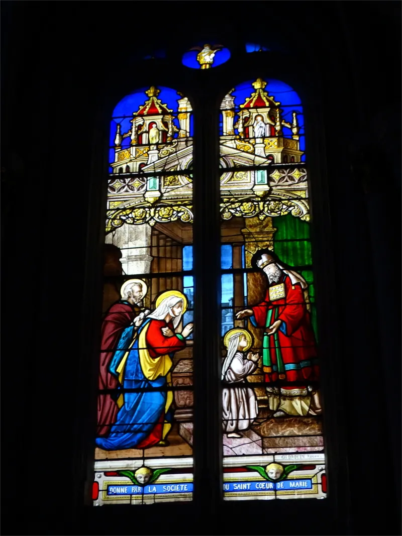 Vitrail Baie B dans l'Église Saint-Sever à Rouen