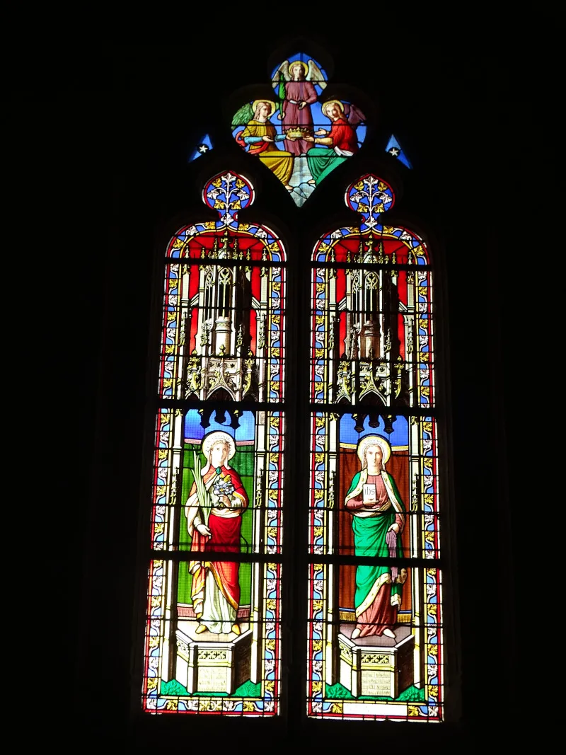 Vitrail Baie 10 de l'Église Saint-Léonard de La Cerlangue