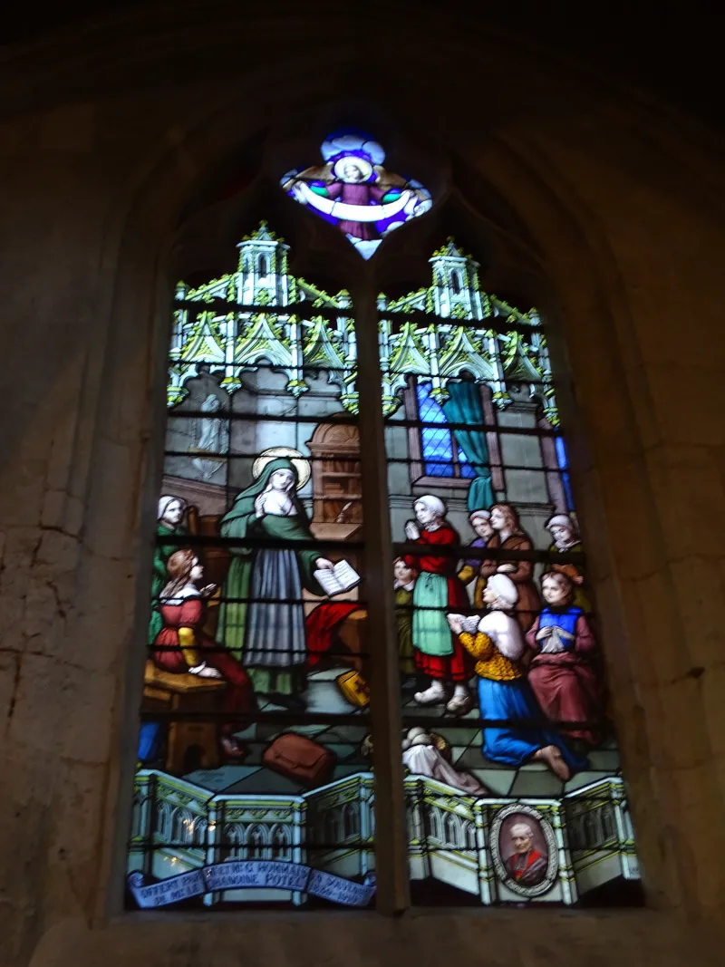 Vitrail Baie 9 dans l'Église Notre-Dame de Lillebonne