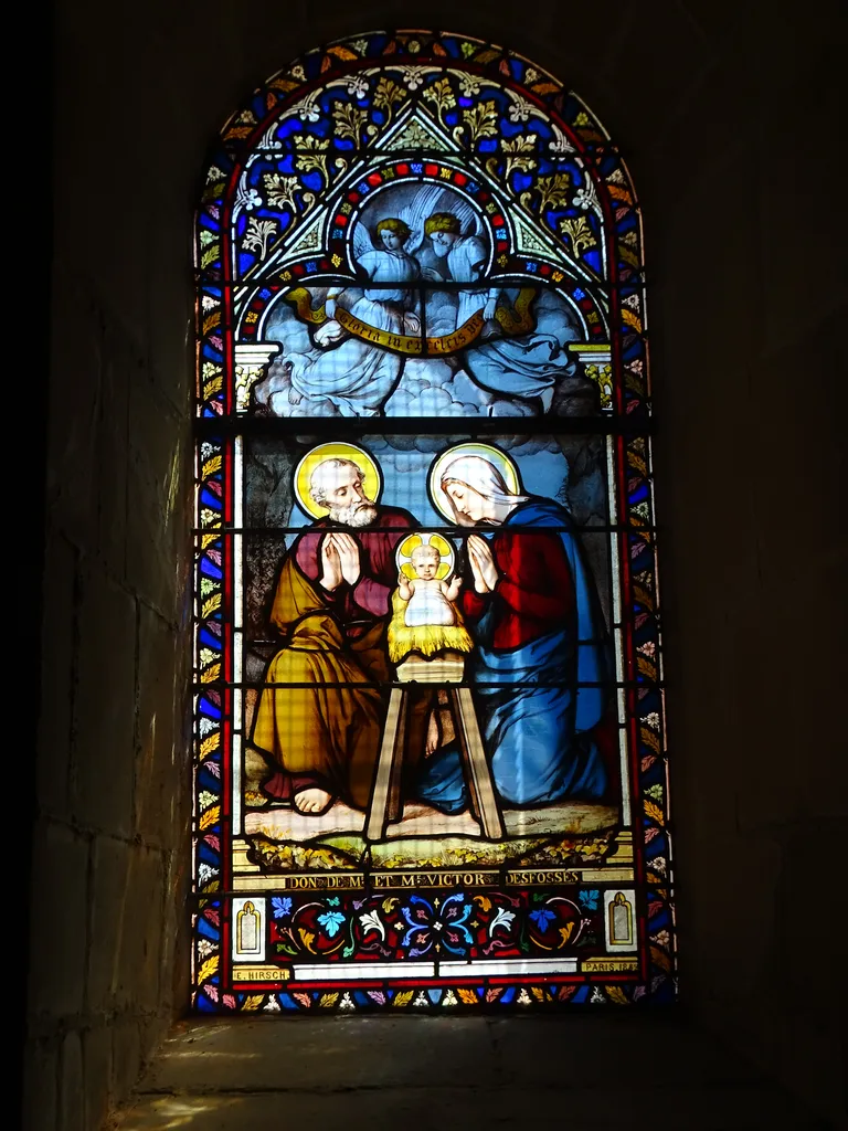 Vitrail Baie 18 : Sainte Famille dans l'Église Notre-Dame d'Étretat