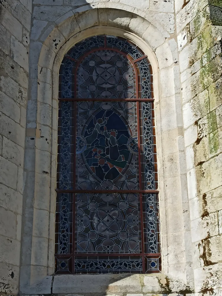 Vitrail Baie 1 dans la Chapelle Sainte-Austreberte de Pavilly