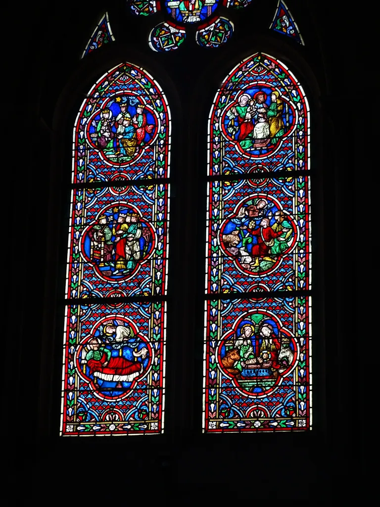 Vitrail Baie A dans l'Église Notre-Dame à Neufchâtel-en-Bray