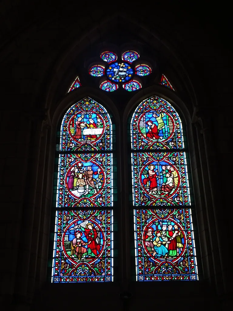 Vitrail Baie B dans l'Église Notre-Dame à Neufchâtel-en-Bray