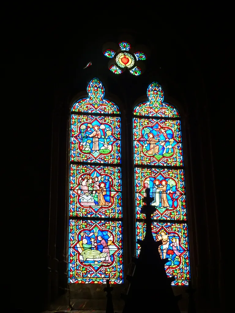 Vitrail Baie E dans l'Église Notre-Dame à Neufchâtel-en-Bray