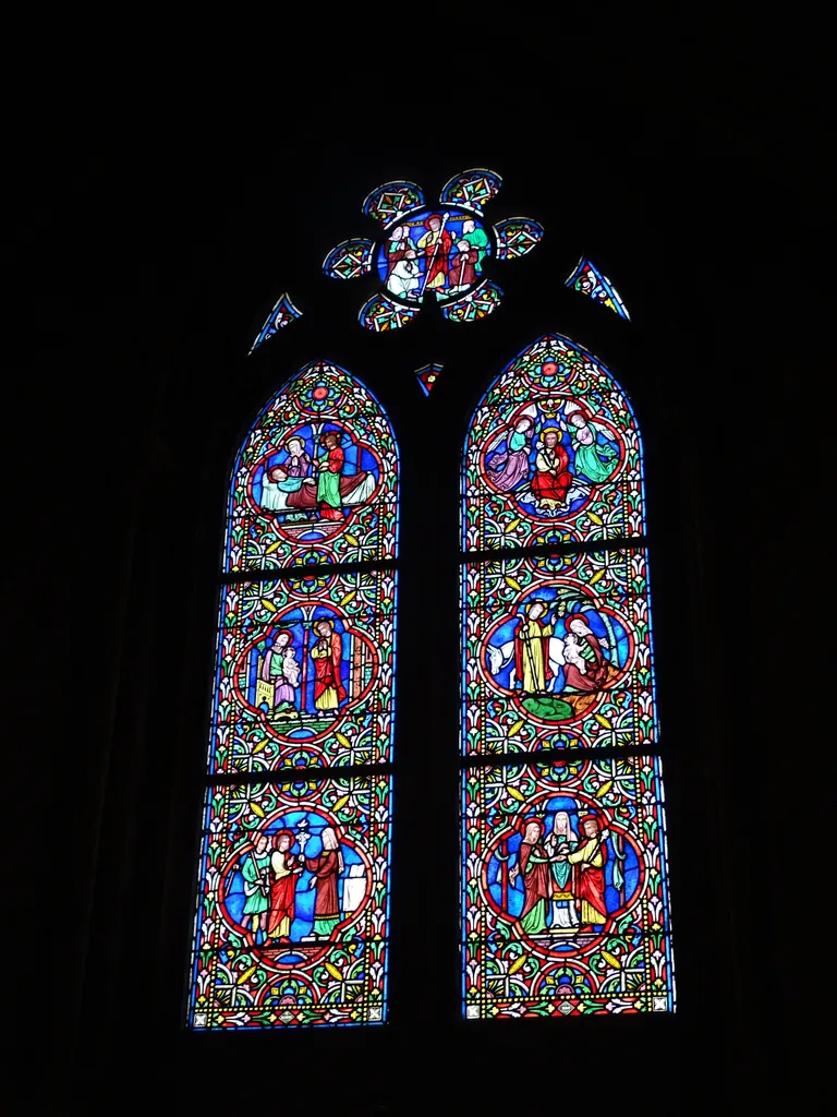 Vitrail Baie M dans l'Église Notre-Dame à Neufchâtel-en-Bray