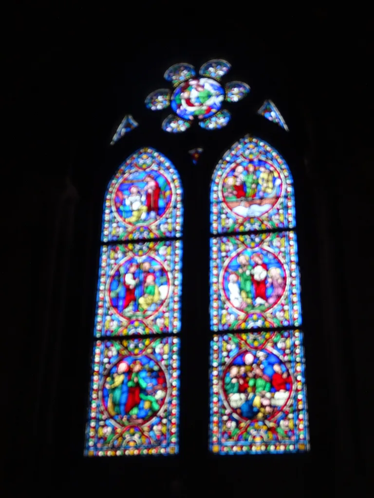 Vitrail Baie O dans l'Église Notre-Dame à Neufchâtel-en-Bray