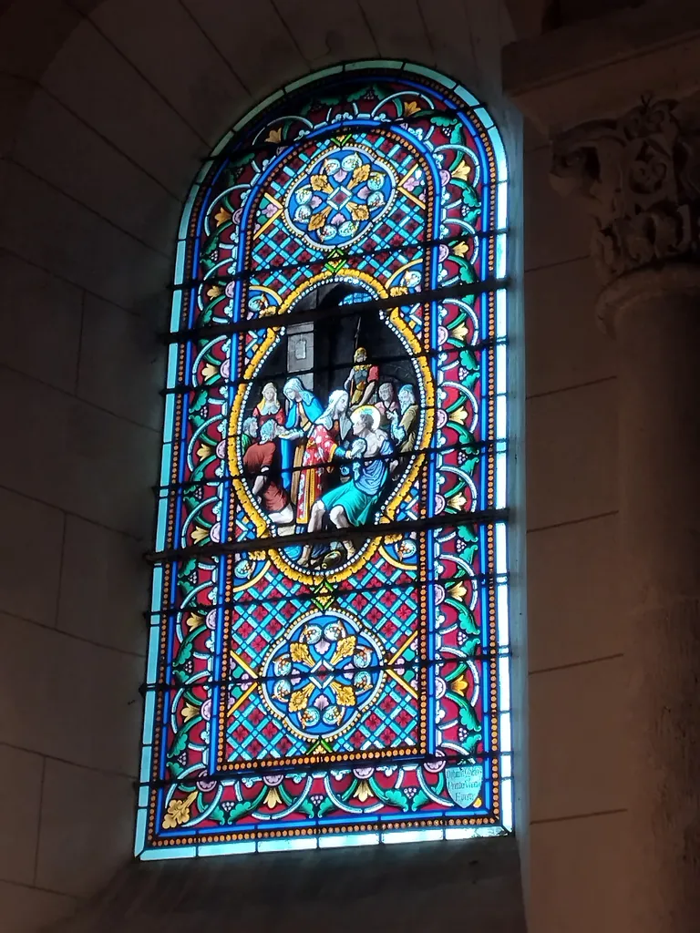 Vitrail Baie 4 de l'Église Notre-Dame de l'Assomption à Fontaine-le-Bourg