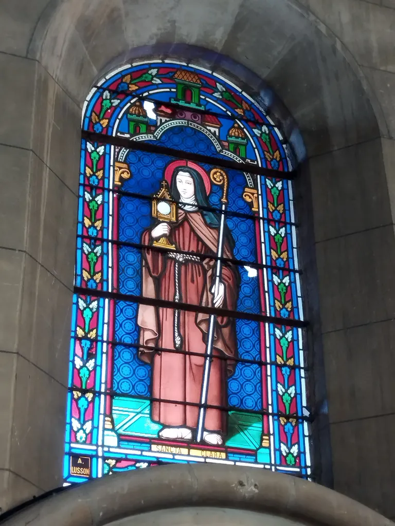 Vitrail Baie B : Sancta-Clara dans l'Église Saint-Denis de Sanvic au Havre